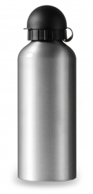 SticlÄƒ de bÄƒut, din metal, 600ml capacitate,argintie;7509-32