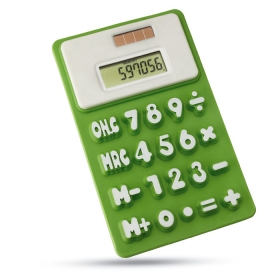 Calculator solar digital (8 digiti) cu tastatura din silicon. | MO7435-48