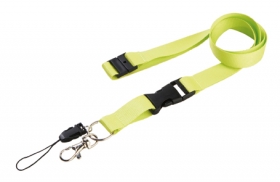 Lanyard verde cu catarama de siguranta;61138.29