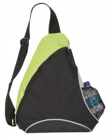 Rucsac in forma de triunghi slingpack, verde;74135.61