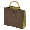 Jute bag with bamboo grip; cod produs : 6753809