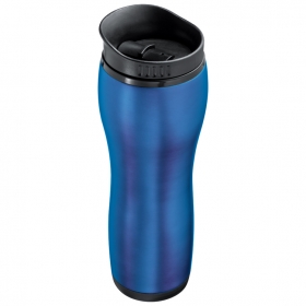 Thermal mug with stainless steel coating and sliding ledge | 6832404