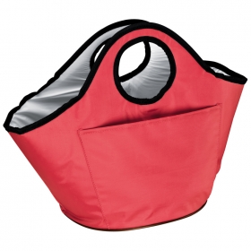 Round cooler bag with bottle opener | 6860305