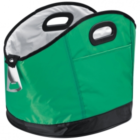 Big round cooler bag with bottle opener;6860609