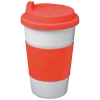 Porcelain mug with silicone coating and cover; cod produs : 6865705