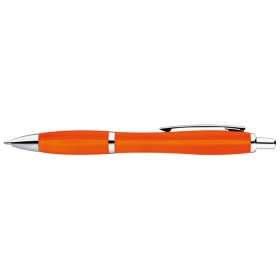 Multicolour plastic ball pen with metal clip | 1167910