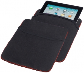 iPad sleeve zigzag blck-red;11989000