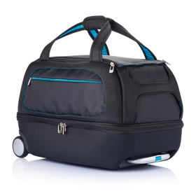 Milano weekend bag on wheels blue;P750.075