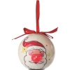 Christmas ball with red ribbon; cod produs : 4872-02