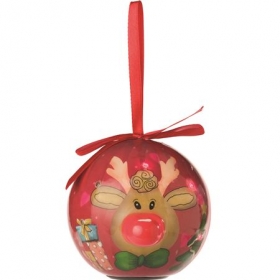 Christmas ball with red ribbon | 4872-08