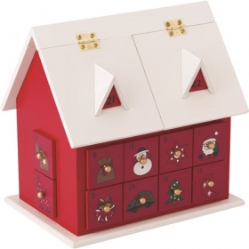 Wooden house advent calendar | 4611-48