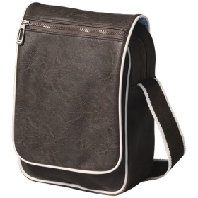 Slz flapover mediabag brown;12000700