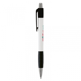 White Striped Grip pen | 11303.30