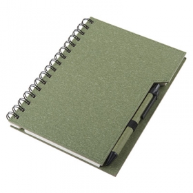 Coloured eco notebook with pen;13186.60