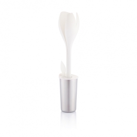 Tulip salad set white;P261.192