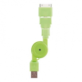 Universal charging cable green;P302.037