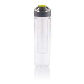 Water bottle with infuser green;P436.057