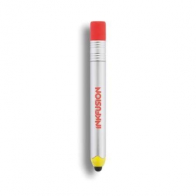 Pencil shaped touch pen silver;P610.772