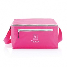 Cooler bag with adjustable zipper cerise;P733.504