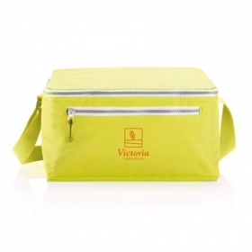 Cooler bag with adjustable zipper lime;P733.507