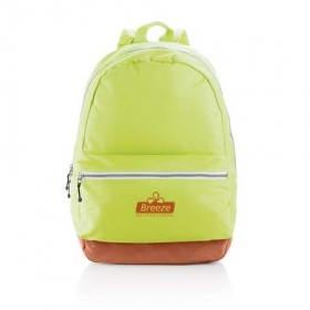 Backpack with adjustable zipper puller lime;P760.017