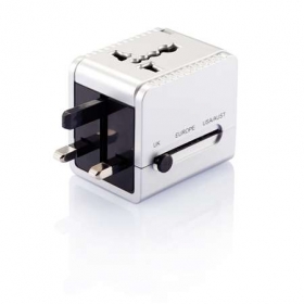 Travel plug with dual USB port;P820.352