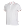 Tricou polo cu mÃ¢necÄƒ scurtÄƒ, guler È™i manÈ™ete Jacquard È™i fantÄƒ cu 3 nasturi. BandÄƒ Ã®ntÄƒritÄƒ pentru acoperirea cusÄƒturii la guler.; cod produs : 6604_01