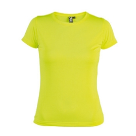 Tricou cu mÃ¢necÄƒ scurtÄƒ È™i la baza gÃ¢tului. CroialÄƒ cambratÄƒ, stil modern È™i culori fluorescente. Se spalÄƒ È™i se usucÄƒ uÈ™or. Foarte comod.;6415_221