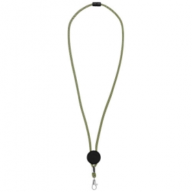 Hagen two-tone lanyard with adjustable disc;10220502