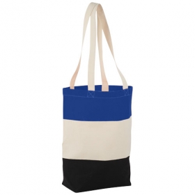 Cotton Colour Block Tote;12025903