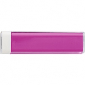 ABS power bank with Li-ion battery, Pink;4200-17