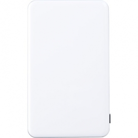 ABS Li-polymer power bank 5000mAh, White;7083-02