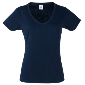 Ladies V-neck t-shirt    FO1398-DN-L;FO1398-DN